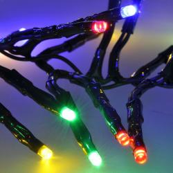 Solight LED venkovní vánoční řetěz s dálkový ovládáním a zvukovým senzorem - Cluster, 576 LED, 8 funkcí, časovač, IP44, vícebare